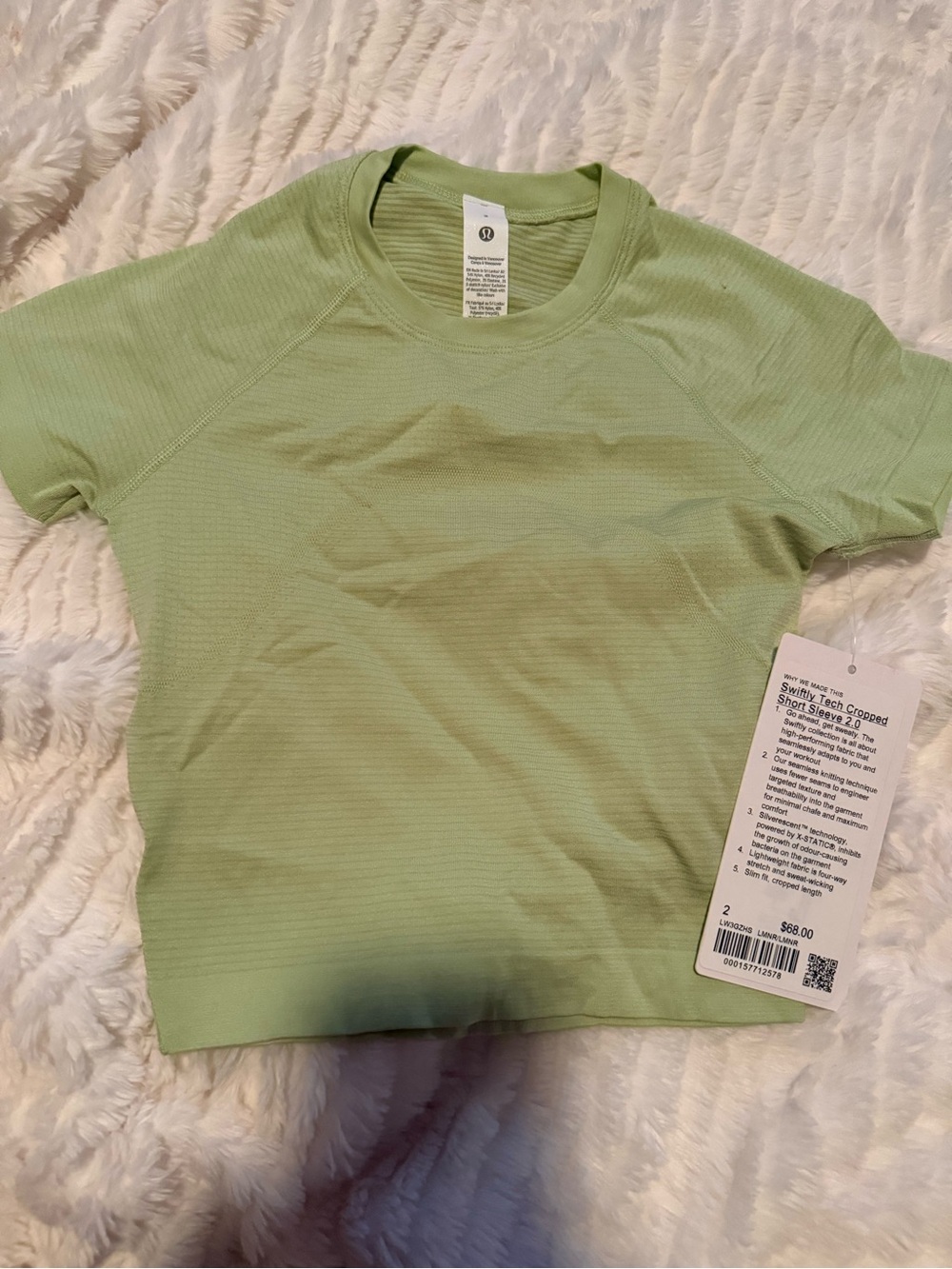 lululemon athletica Swiftly Tech Cropped Short Sleeve